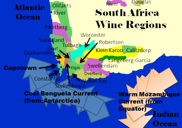 Wine Map Of South Africa - United States Map